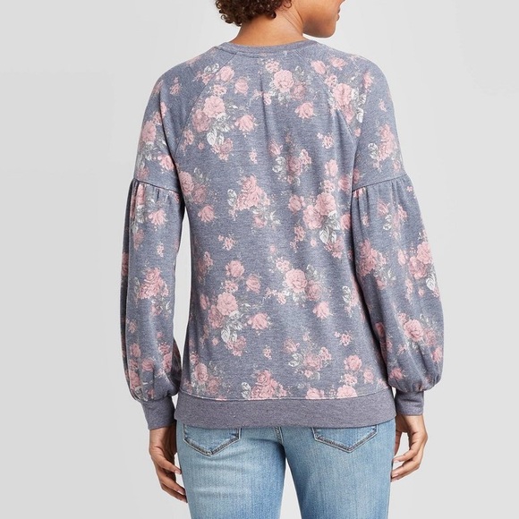 Knox Rose floral print crew neck sweatshirt - Picture 2 of 5